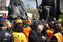 Митинг дольщиков на площади Краснопресненской Заставы