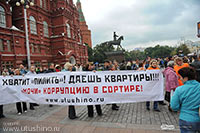 Дольщики Тушино у стен Кремля