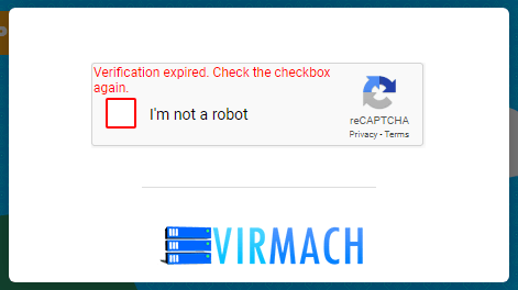 Google CAPTCHA timeout
